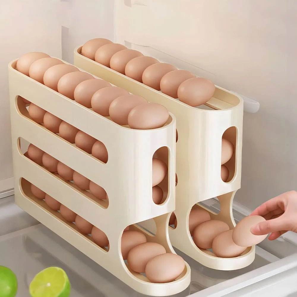 4-Tier Fridge Egg Dispenser Rack