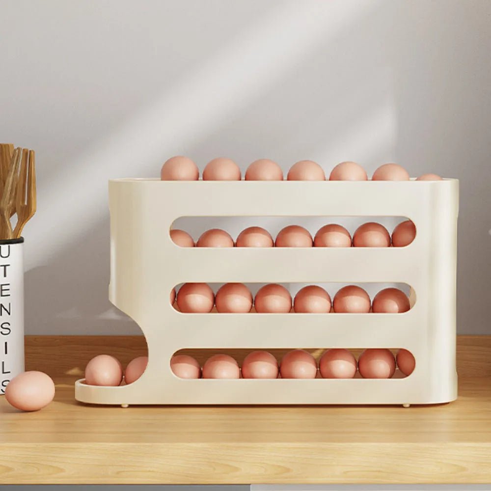 4-Tier Fridge Egg Dispenser Rack