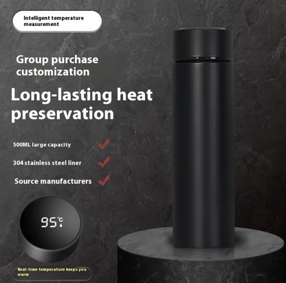 Smart LED Temperature Display Thermos