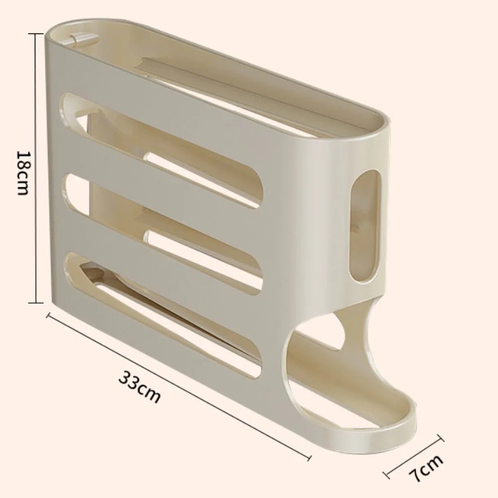4-Tier Fridge Egg Dispenser Rack