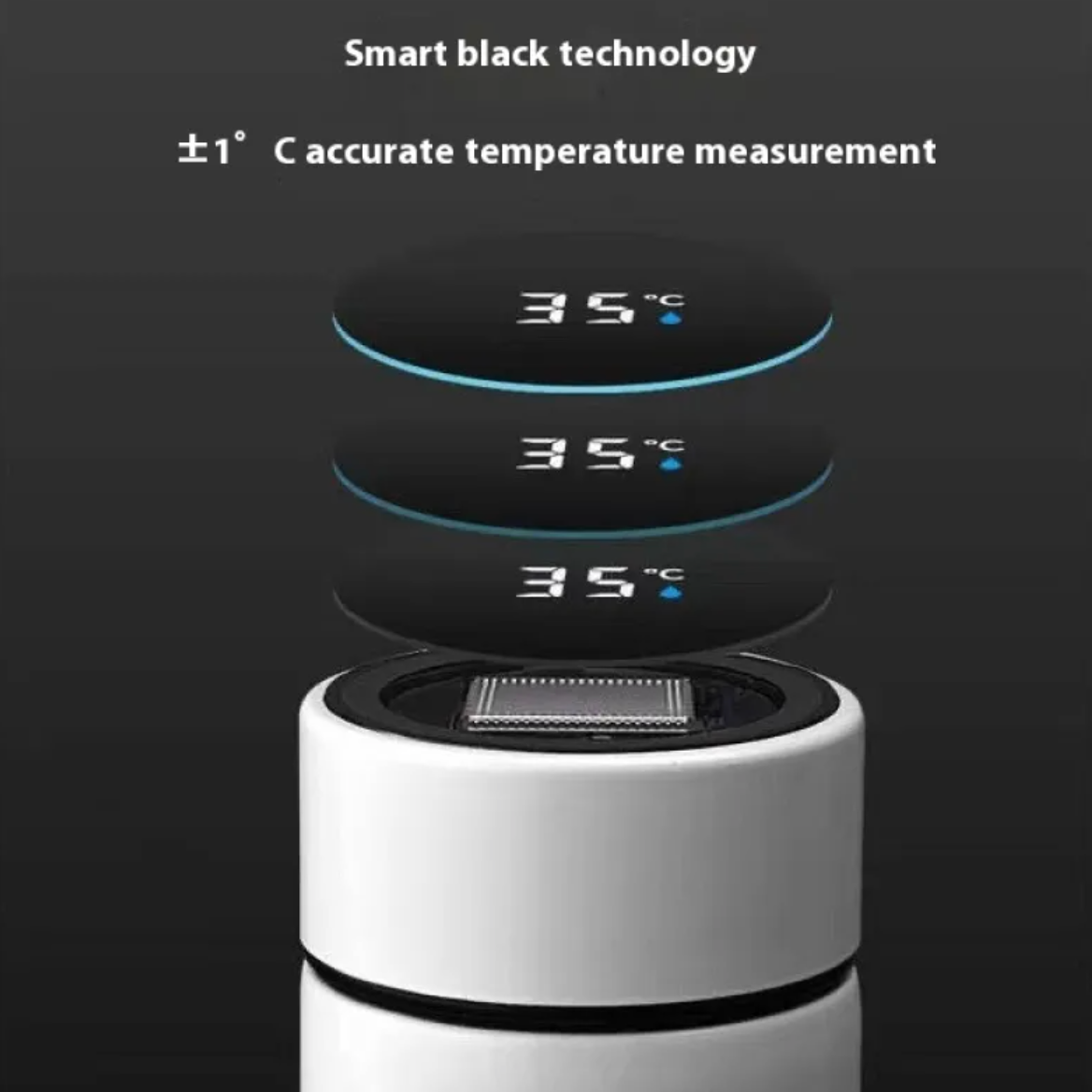 Smart LED Temperature Display Thermos