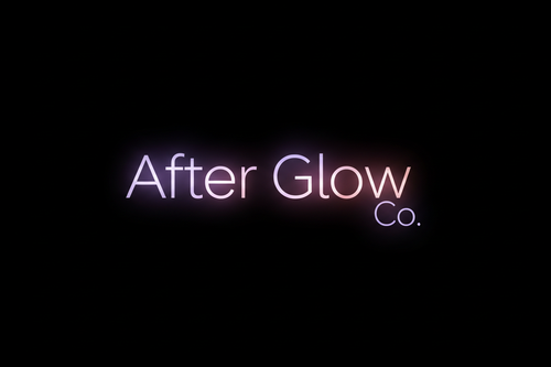 After Glow Co Logo Black BG 1