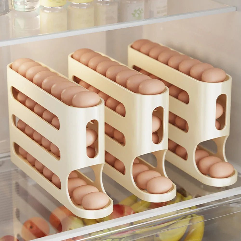 4-Tier Fridge Egg Dispenser Rack