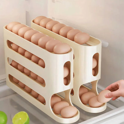 4-Tier Fridge Egg Dispenser Rack